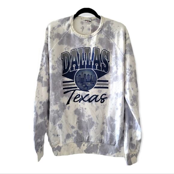 Dallas Texas by Where I'm From tie dye crewneck sweatshirt Size L - Picture 1 of 11